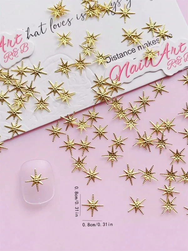 500 pcs Décorations rivets étoiles – Image 3