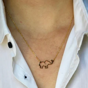 Collier Éléphant  Inox