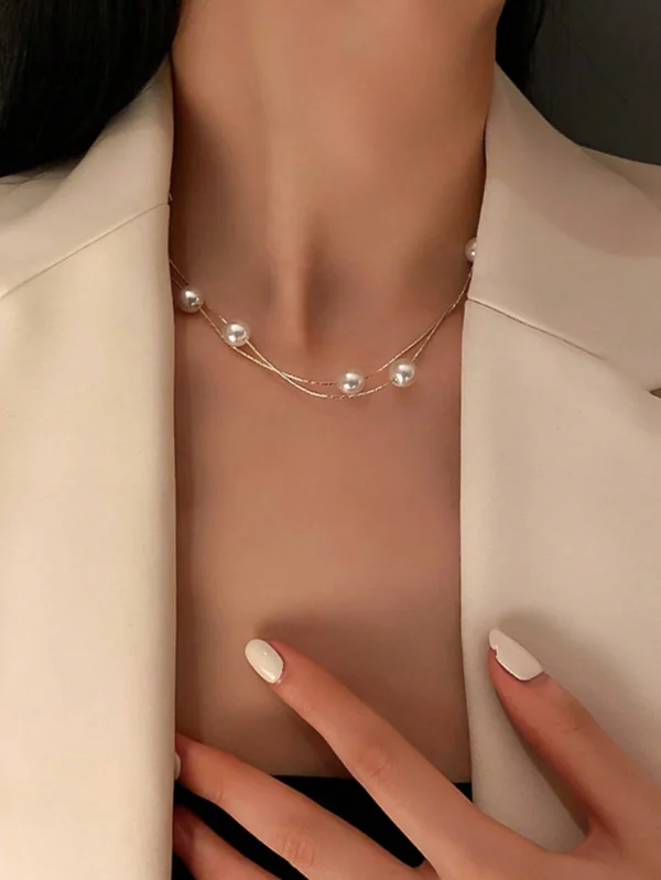 Collier Perles Double Rang – Image 4