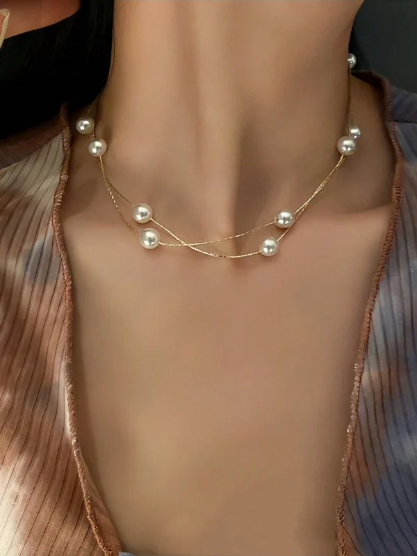 Collier Perles Double Rang – Image 6