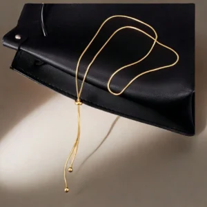 Collier Y Métal Simple