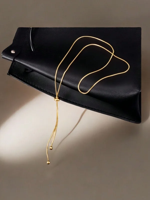 Collier Y Métal Simple – Image 2