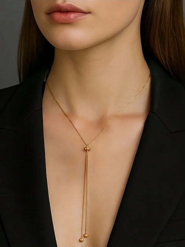 Collier Long Y Serpent – Image 3