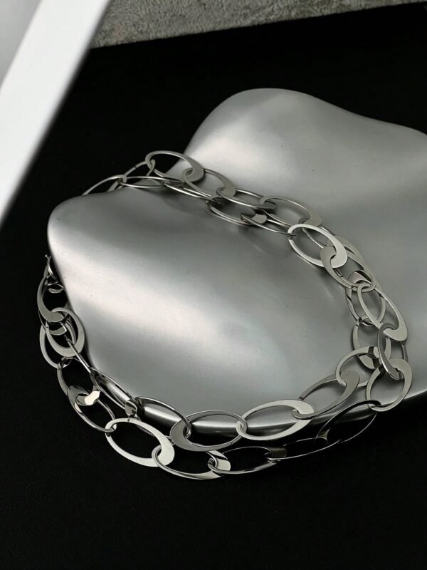 Collier Pendentif Anneau Ovale – Image 5