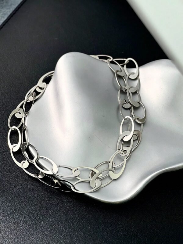 Collier Pendentif Anneau Ovale – Image 4