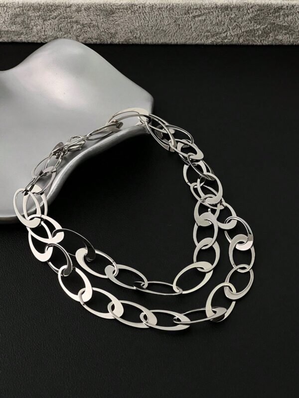 Collier Pendentif Anneau Ovale – Image 2