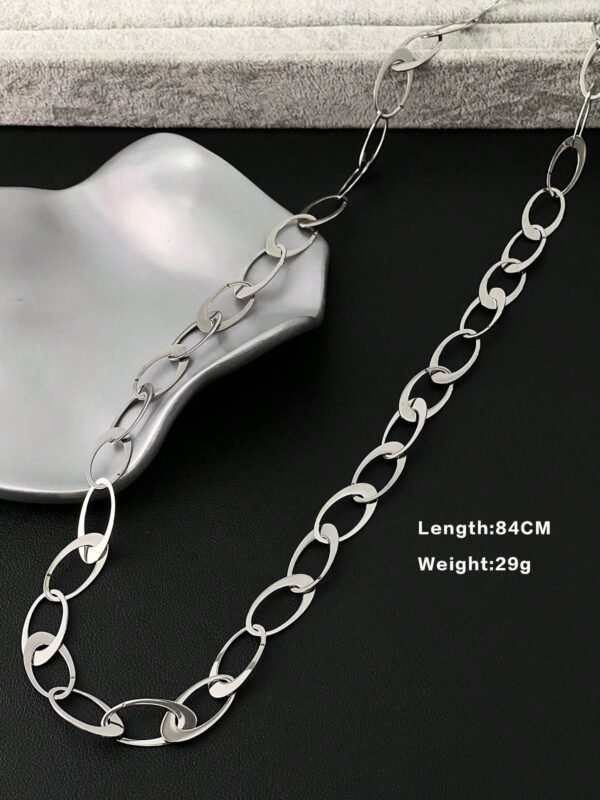 Collier Pendentif Anneau Ovale – Image 10