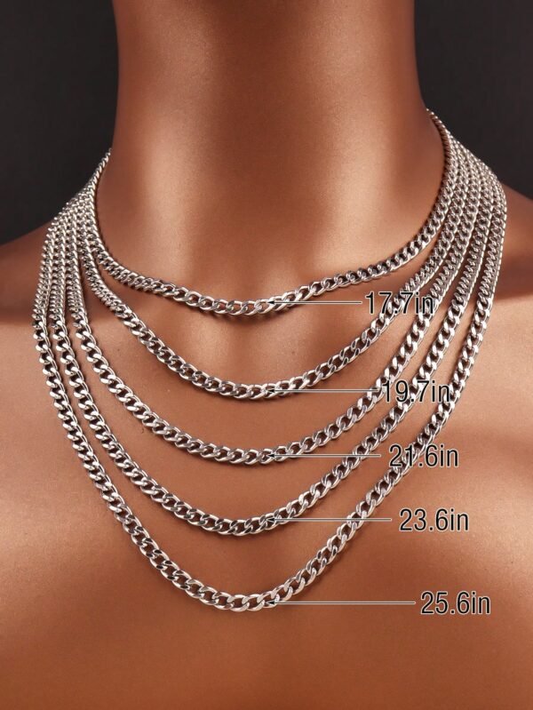 Collier Acier Inox Poli – Image 6