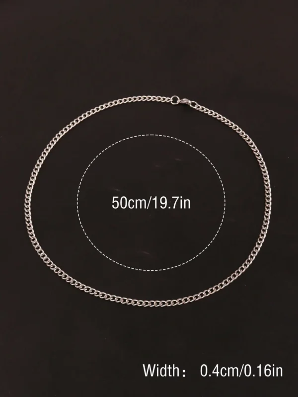 Collier Acier Inox Poli – Image 28