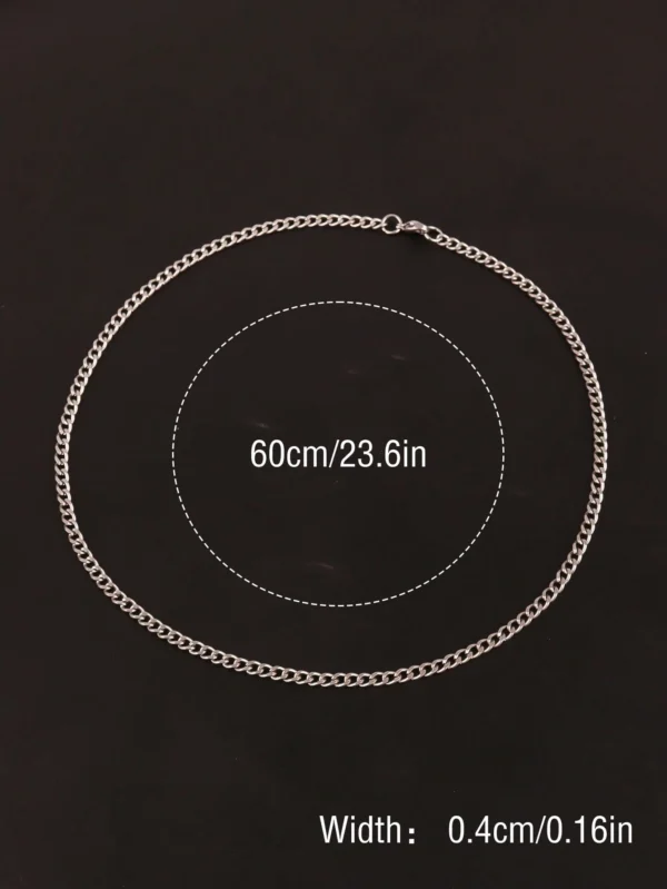 Collier Acier Inox Poli – Image 22