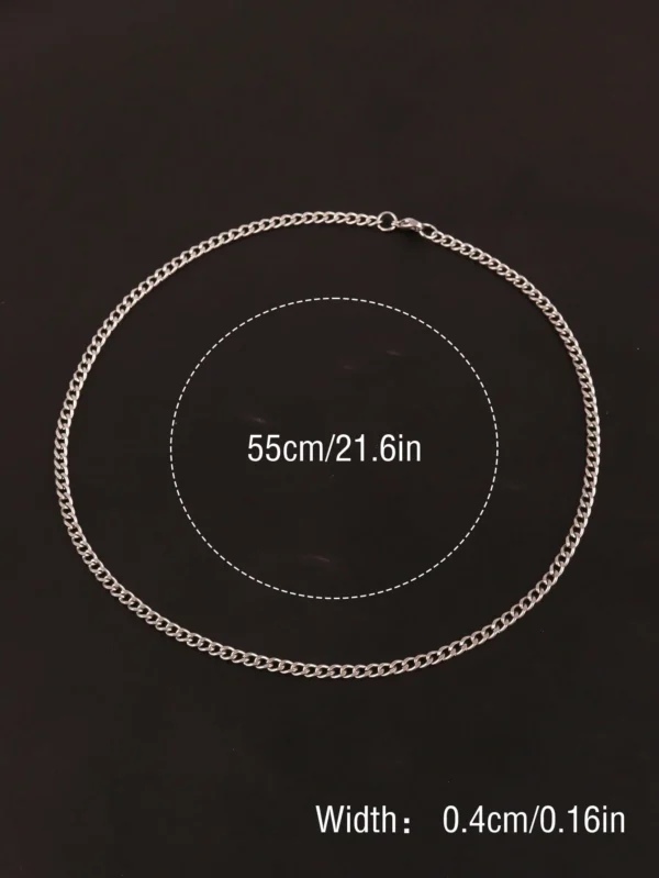 Collier Acier Inox Poli – Image 13