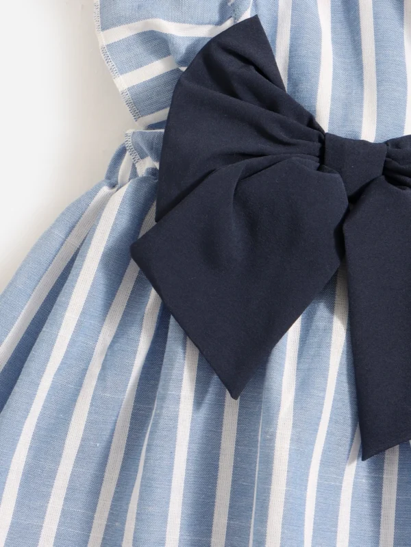Robe manches volantées rayures – Image 4