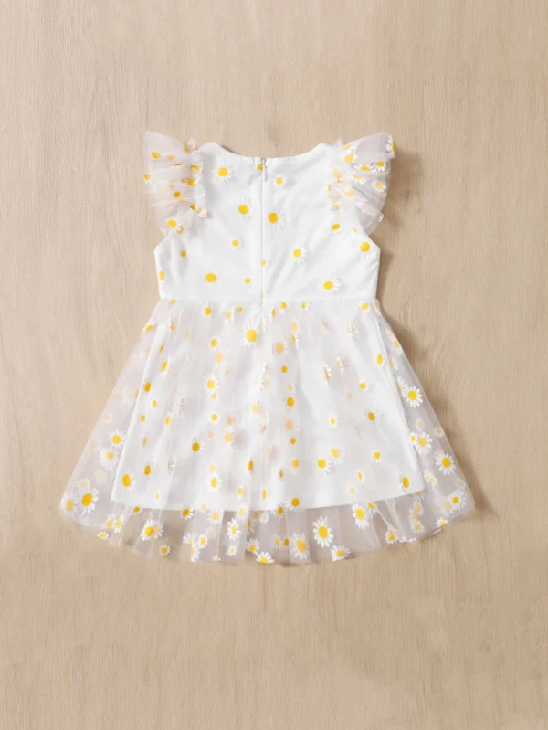 Robe manches papillon maille bébé – Image 2