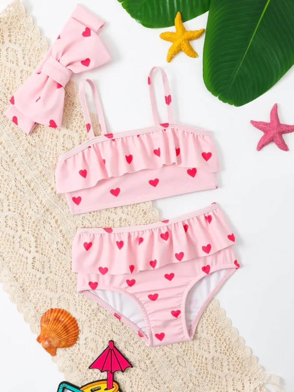 Maillot bain 2 pcs cœur – Image 3