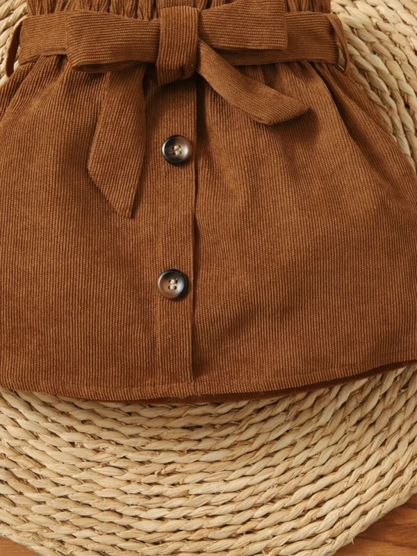Jupe faux bouton ceinturée – Image 4