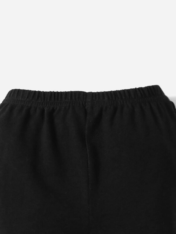 Pantalon évasé taille élastique – Image 3