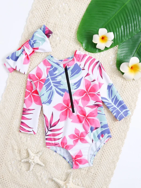 Maillot bain manches longues zip – Image 3