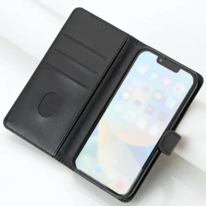 Coque portefeuille magnétique pratique