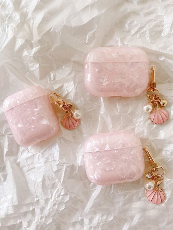 Coque coquillage rose AirPods – Image 2