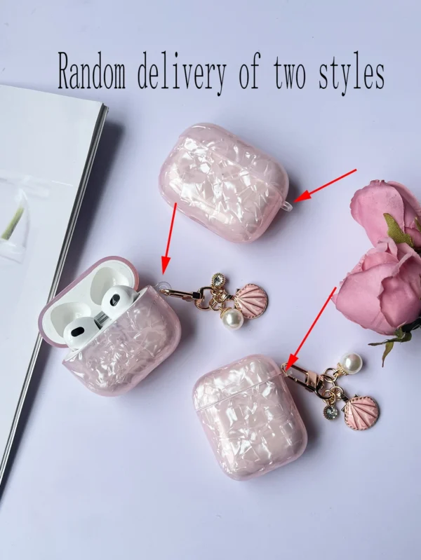 Coque coquillage rose AirPods – Image 4