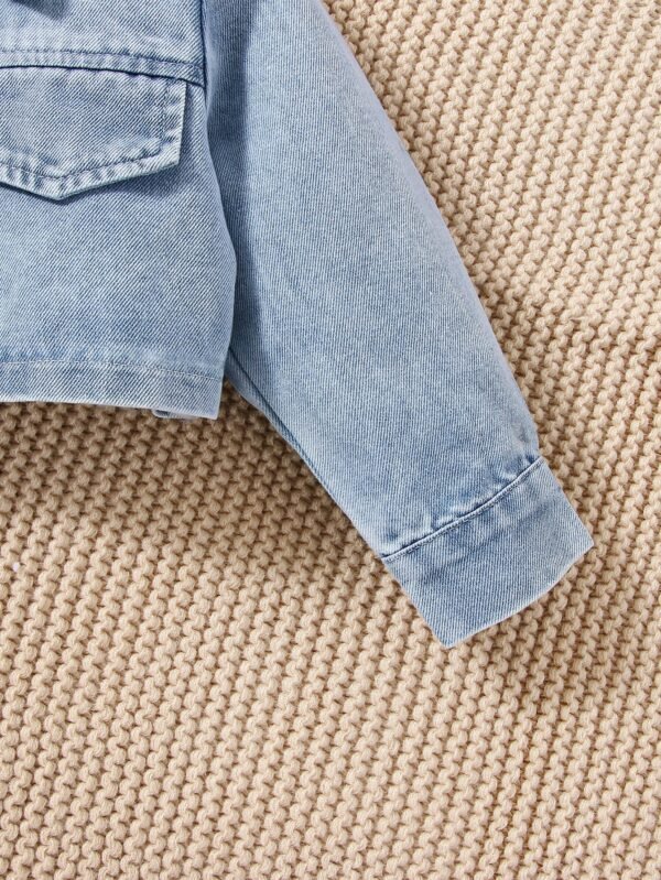 Veste jean + robe volants bébé – Image 7