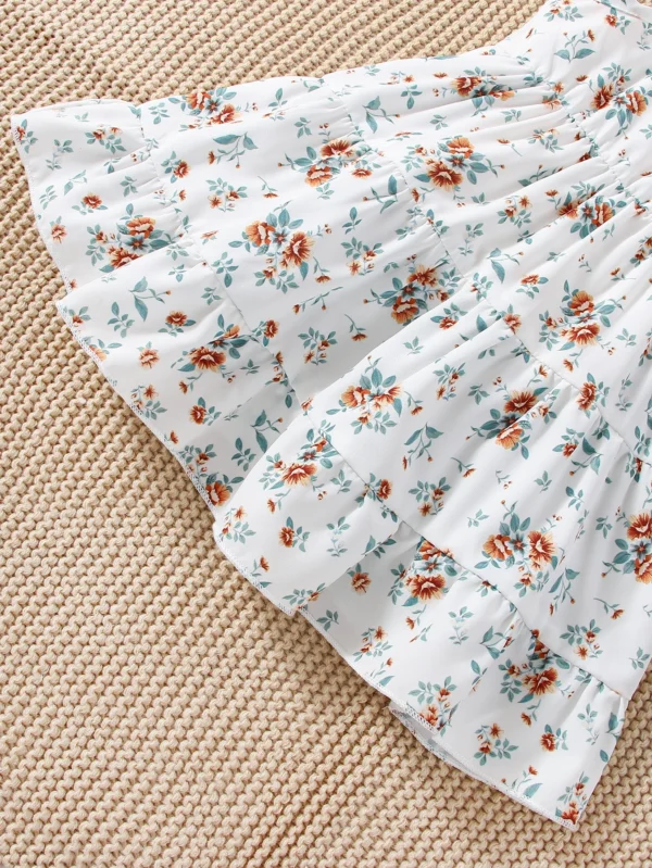 Veste jean + robe volants bébé – Image 8
