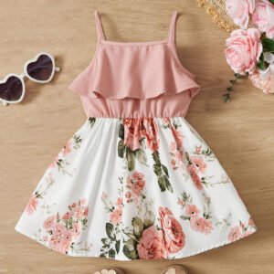 Robe fines brides volants bébé