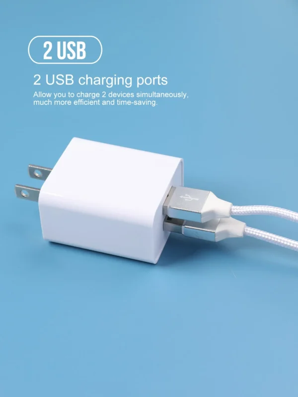 Chargeur mural double USB – Image 6