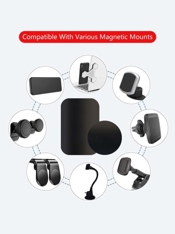 8 pcs supports magnétiques adhésifs – Image 3