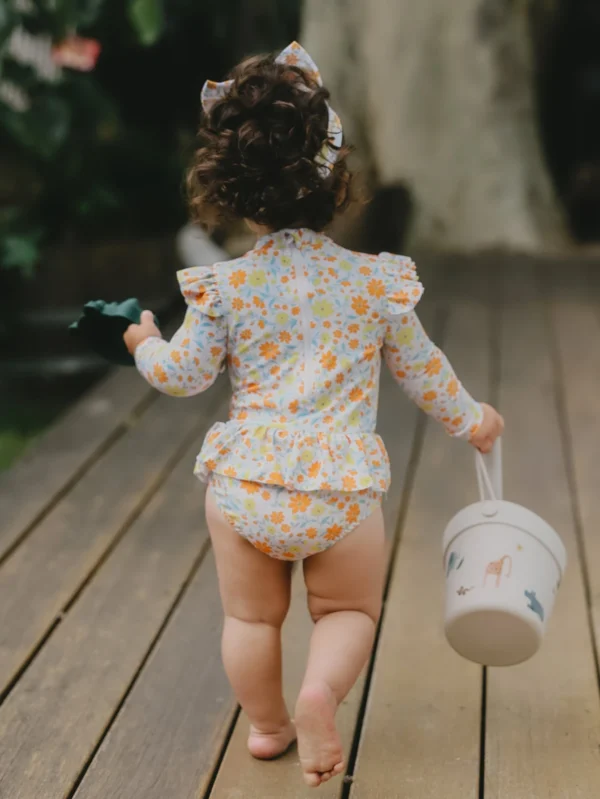 Maillot bain fleuri volants – Image 2