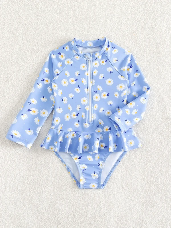 Maillot bain manches raglan volants – Image 5