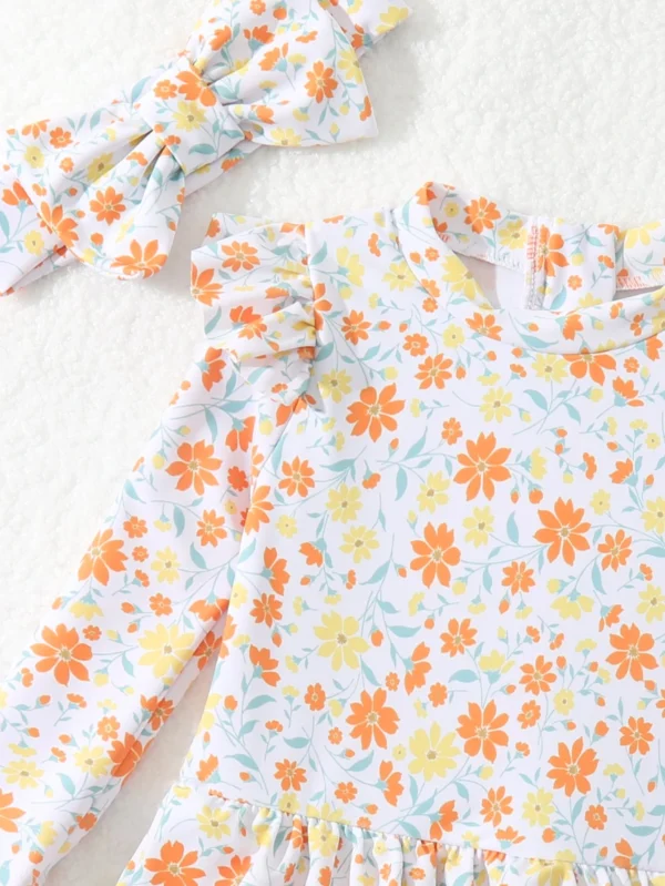 Maillot bain fleuri volants – Image 12