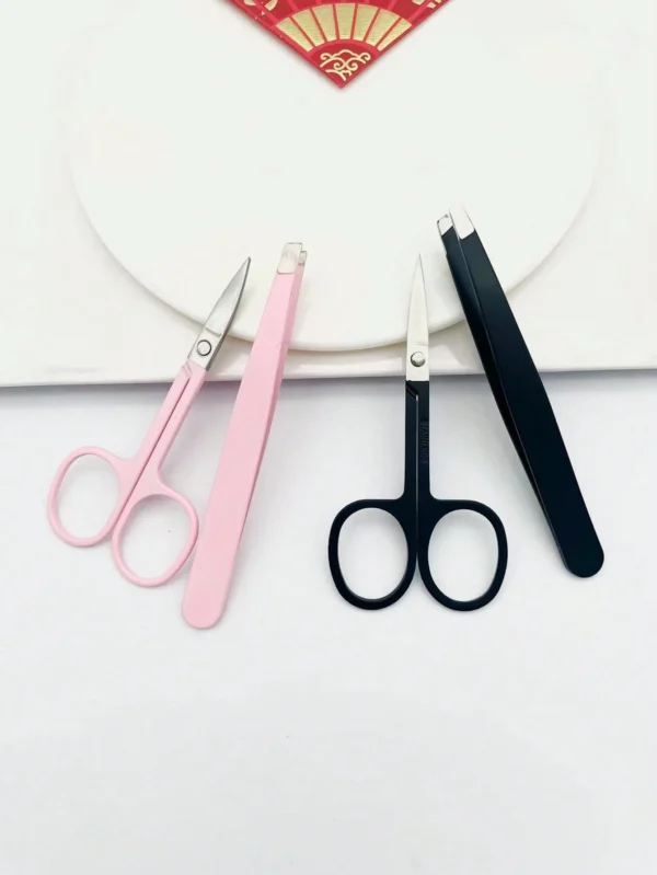 2 pcs ciseaux + pince rose