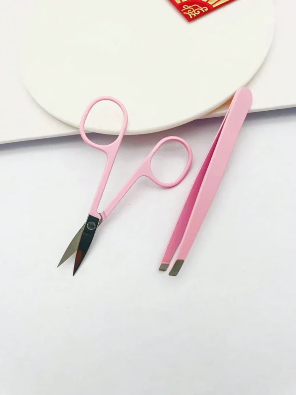2 pcs ciseaux + pince rose – Image 3