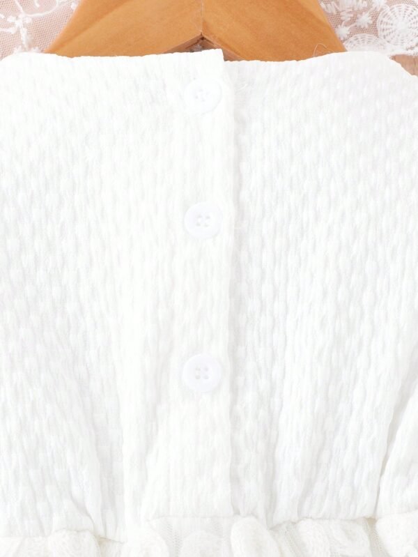 Robe manches bouffantes broderie – Image 7