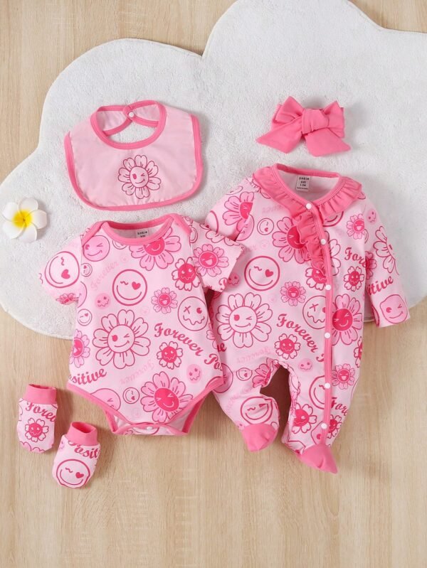 2 pcs pyjama floral pieds