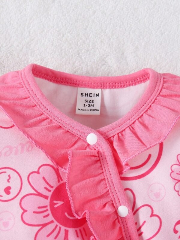 2 pcs pyjama floral pieds – Image 3