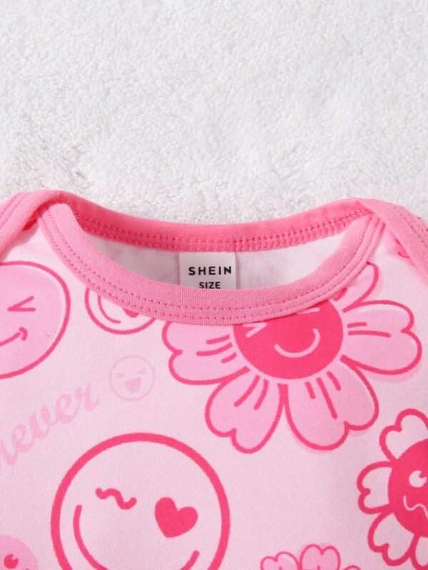 2 pcs pyjama floral pieds – Image 4