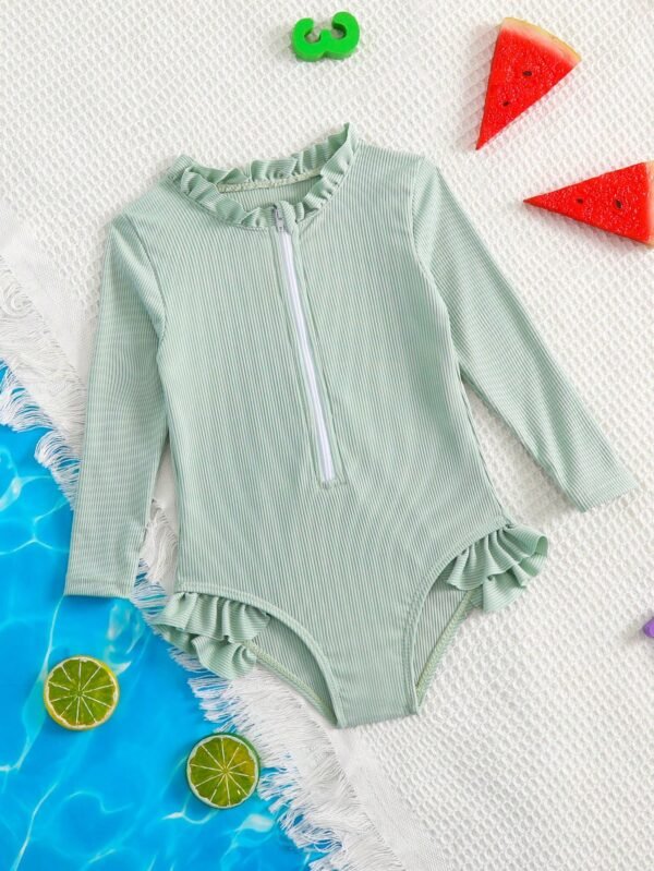 Maillot bain plis zippé