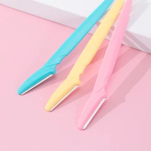 3 rasoirs sourcils acier