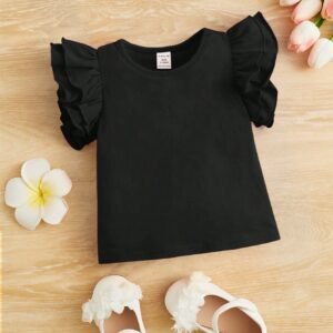 Tee-shirt volanté bordure