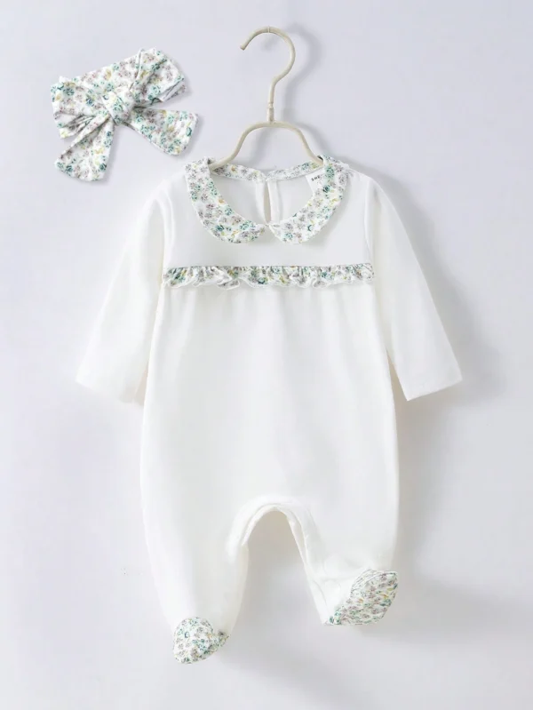 3 pcs combinaison fleur bandeau