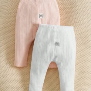 2 pcs pantalons unis confort