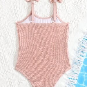 Maillot bain rayures nœud