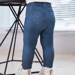 Collants effet denim