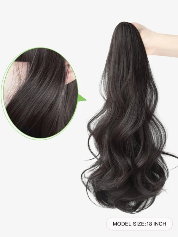 Extension cheveux queue bouclée – Image 3