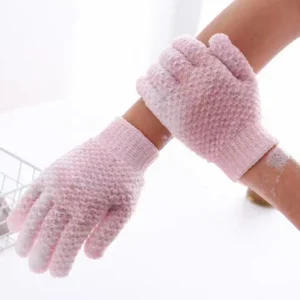 2 gants bain exfoliants