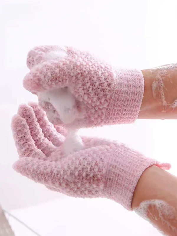 2 gants bain exfoliants