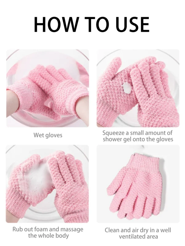 2 gants bain exfoliants – Image 3