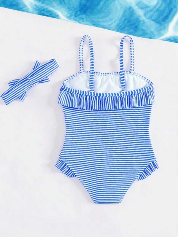 Vêtements plage volants rayé – Image 2